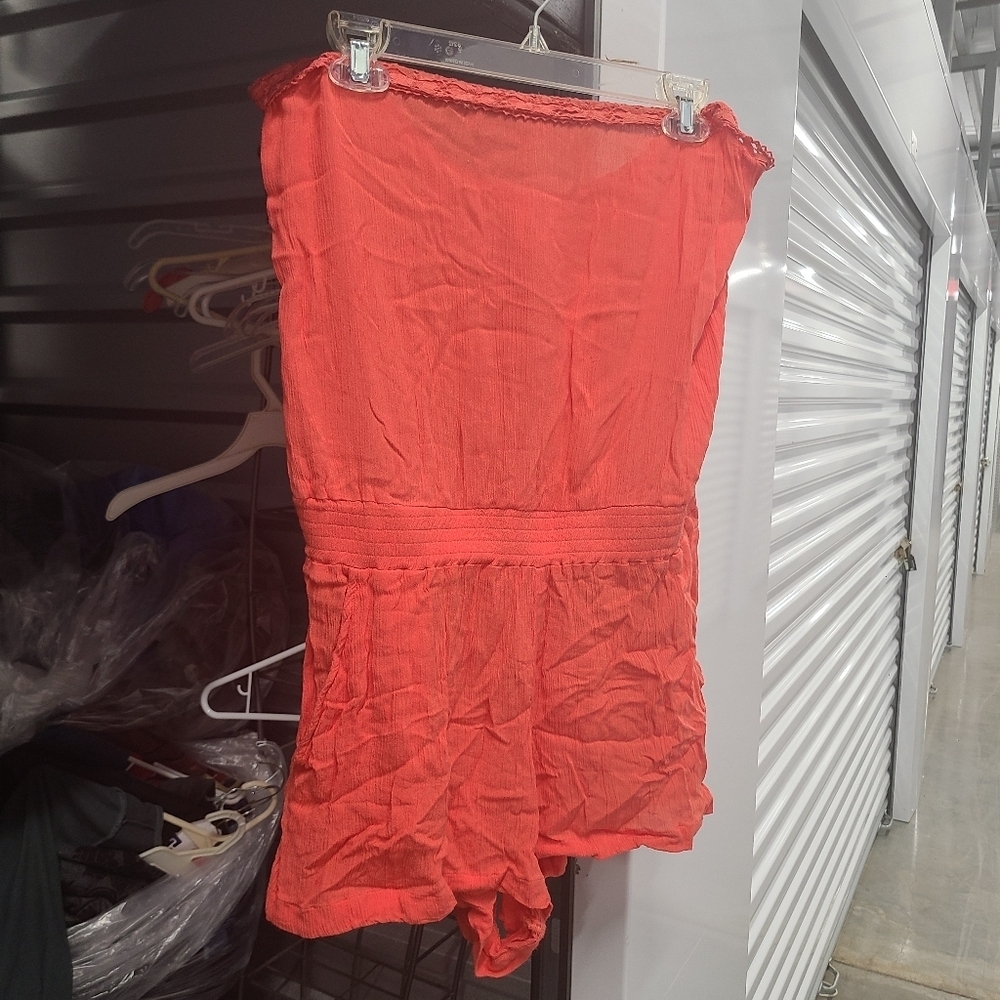 London Jean size 12 jumper romper orange
